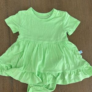 Posh Peanut Lime Green Kids Dress